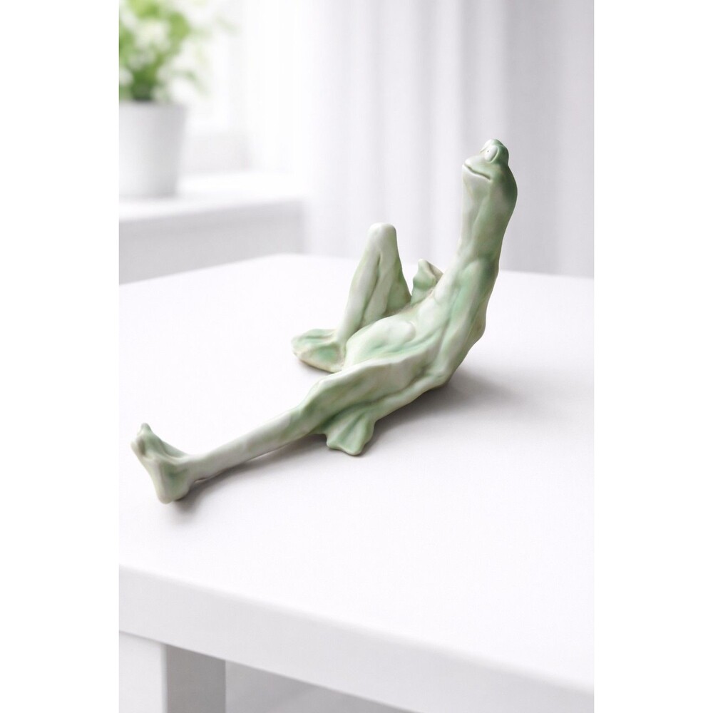 Frogg Jessica DeStefano Figurine Long Leg Frog Anthropomorphic 1982 7" - Picture 4 of 5
